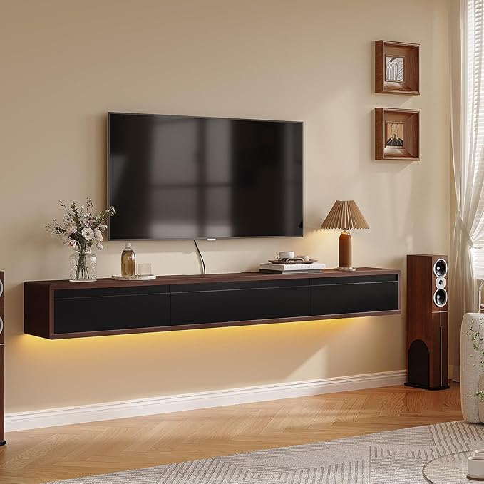 Floating TV Stand Matte Finish, Floating TV Console, Under TV Shelf - Image 3