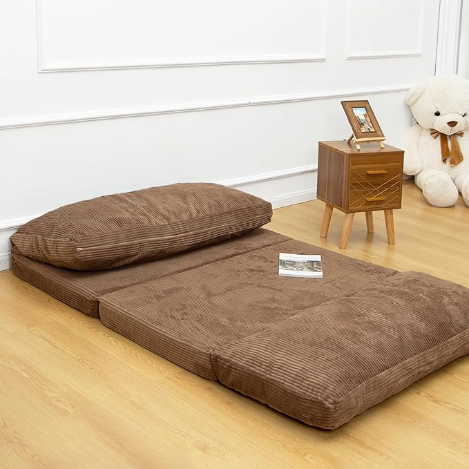N&V Folding Matress Sofa Bean Bag Bed, Foam Filling Folding Matress Sofa - Image 5