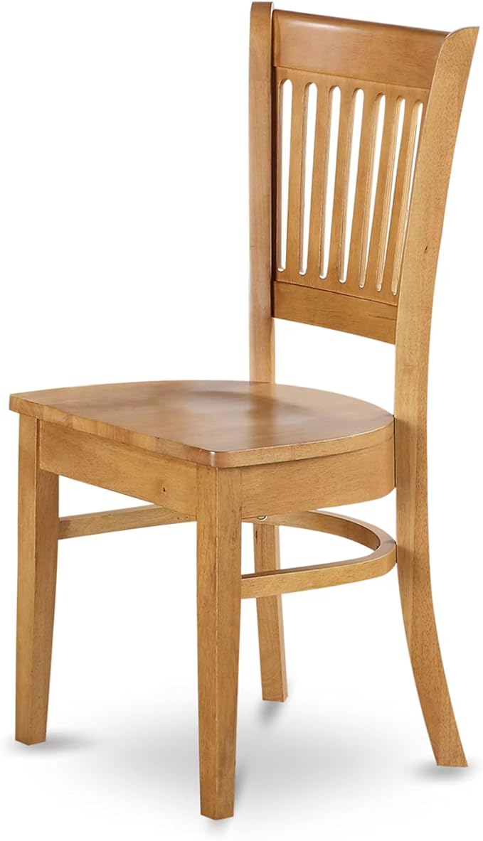 East West Furniture ESVA3-OAK-W 3 Piece Modern Dining Table Set Contains a - Image 6