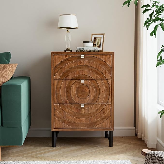 COSIEST Nightstand, Rustic End Table - Image 6