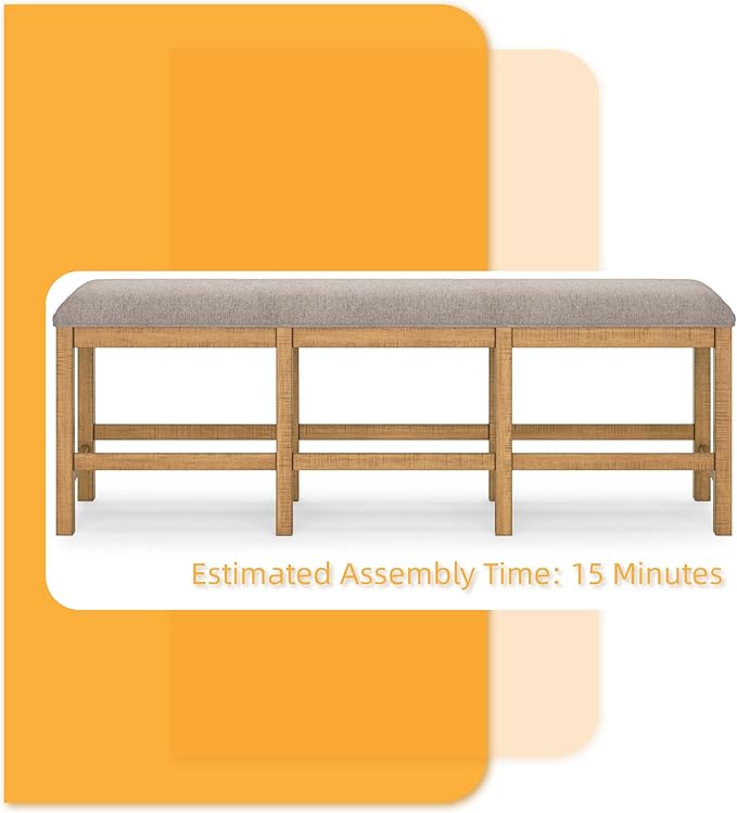 Signature Design by Ashley Havonplane 72" Counter Height Dining Bench - Image 9
