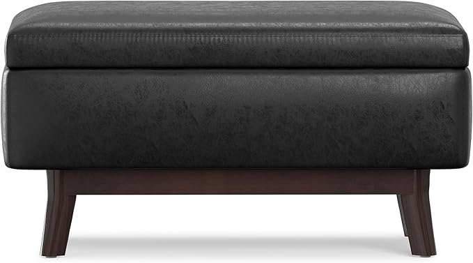 SIMPLIHOME Owen 36 inch Wide Mid Century Modern Small Rectangular Storage - Image 6
