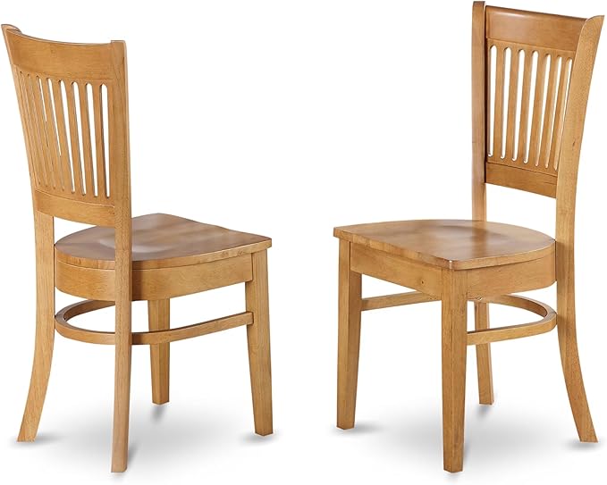 East West Furniture NDVA5-OAK-W 5 Piece Dining Room Furniture Set Includes a - Image 5