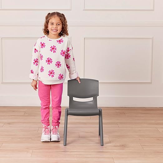 ECR4Kids 12in Plastic School Stack Chair, Classroom Furniture - Image 11