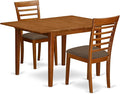 East West Furniture MILA3-SBR-C 3 Piece Dining Room Table Set Contains a by EastWestFurniture