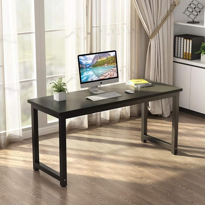 Tribesigns Modern Computer Desk, 63 inch Large Office Desk Computer Table Study - Image 2
