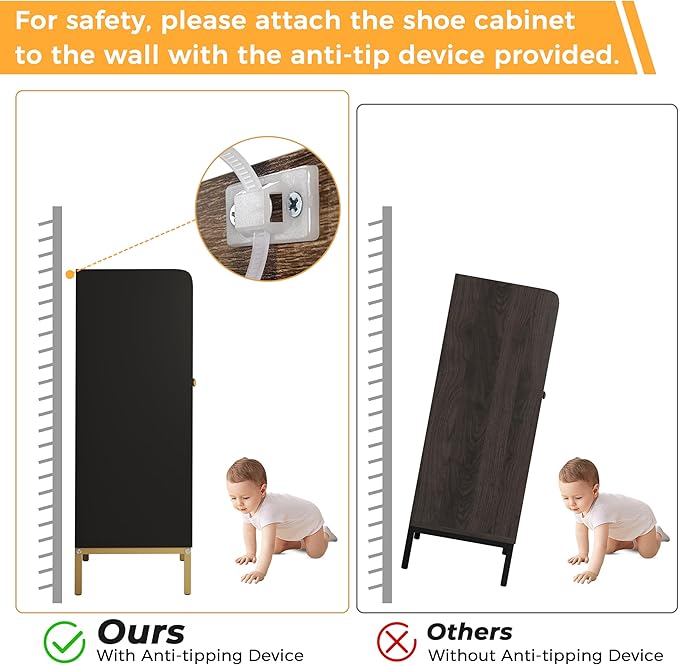 Rattan Shoe Cabinet Storage for Entryway, Shoe Cabinet - Image 8