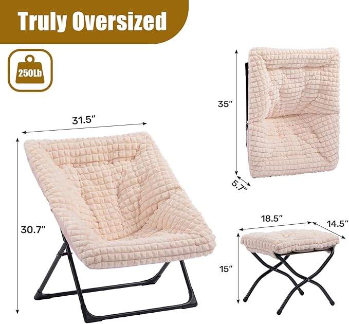HollyHOME X-Large Saucer Chair - Image 3