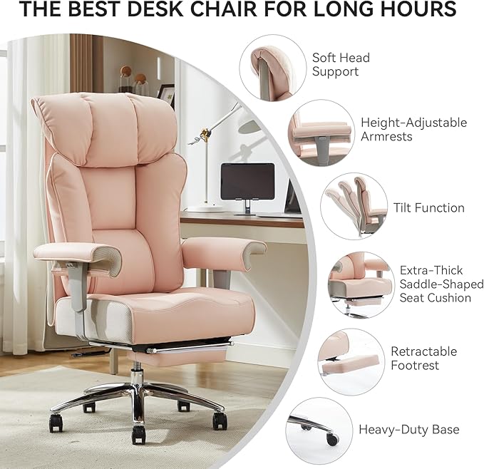Efomao Big and Tall Ergonomic Office Chair 450LBS - Image 3