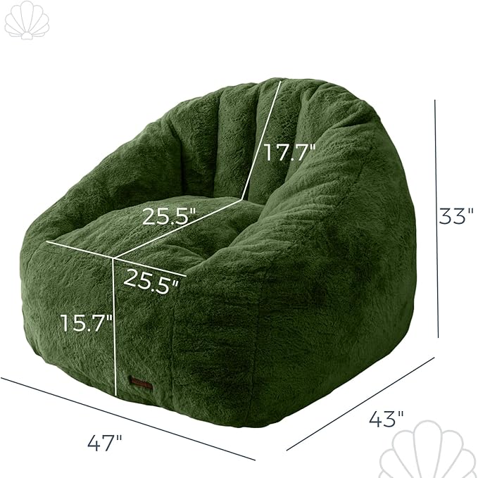 MAXYOYO Giant Bean Bag Chair, Oversized Bean Bag Couch - Image 2