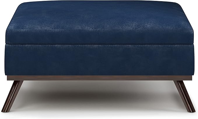 SIMPLIHOME Owen 36 inch Wide Mid Century Modern Square Coffee Table Storage - Image 5