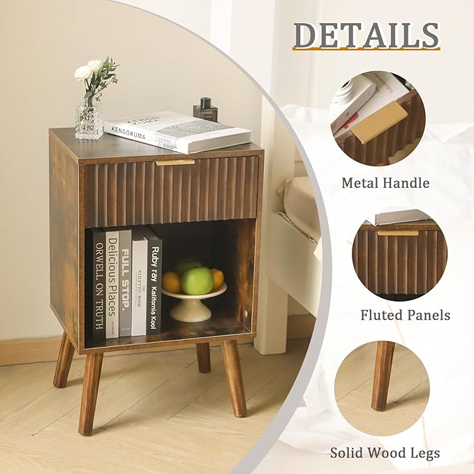 Mid Century Modern Nightstand - Image 6