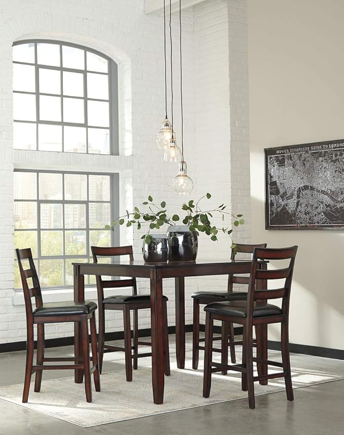 Signature Design by Ashley Coviar 5 Piece Counter Height Dining Set, Includes - Image 4