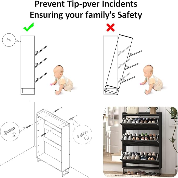 Maupvit Shoe Storage Cabinet - Image 7