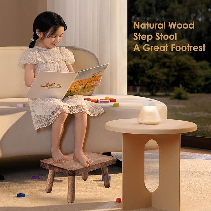 Wooden Step Stool for Adults Office's Step Stool Heavry Duty Stepping Stools - Image 6
