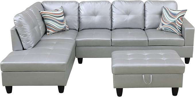 NicBex Sectional Couch 3 Pieces Sofa Set - Image 3