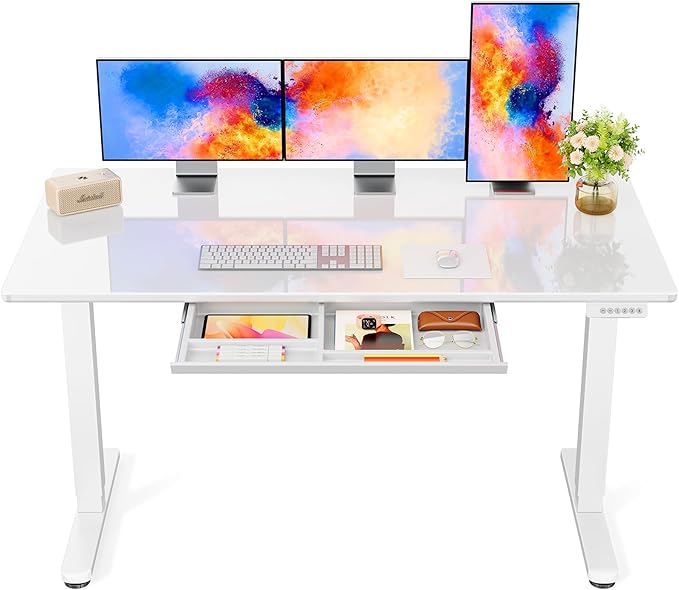 Marsail Glass Standing Desk by Marsail