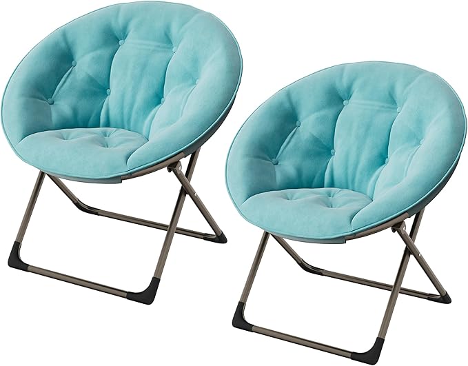 Comfy Saucer Chairs, Cozy Faux Fur Living Room Chair - Image 3