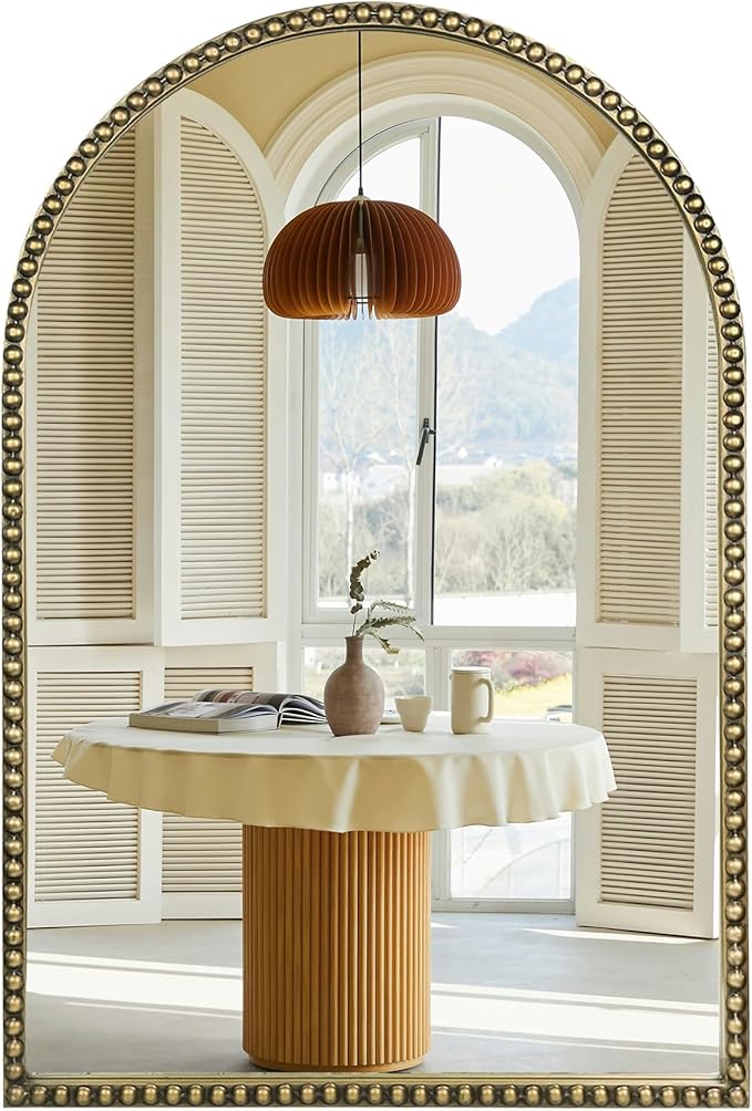 Arched Wall Mirror for Bathroom by Wemily