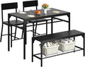 Shintenchi Kitchen Table Chairs Set of 4, Dining Table Set by Shintenchi