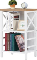 Small Bookshelf, 3 Tier Industrial Bookcase by MNEETRUNG