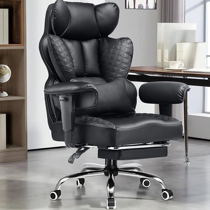 GTRACING Big and Tall Gaming Chair 400lbs Heavy Duty Office Chair by GtracingDirect