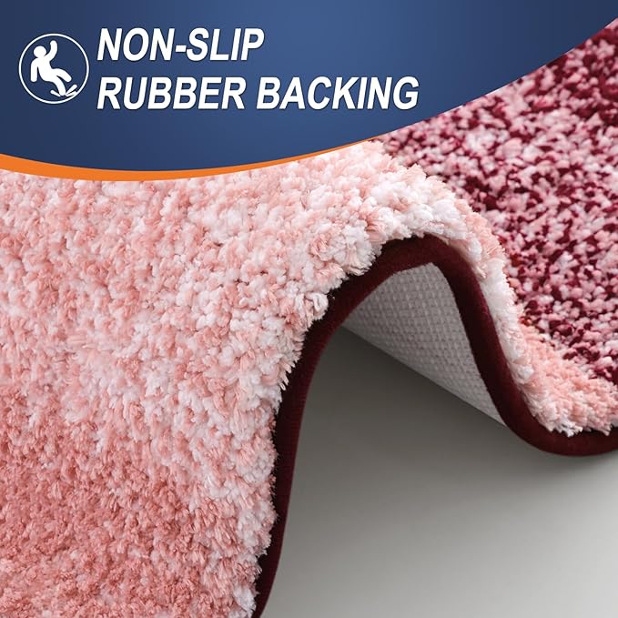OLANLY Bathroom Runner Rugs 44x24, Extra Soft Absorbent Microfiber Bath Rugs - Image 4