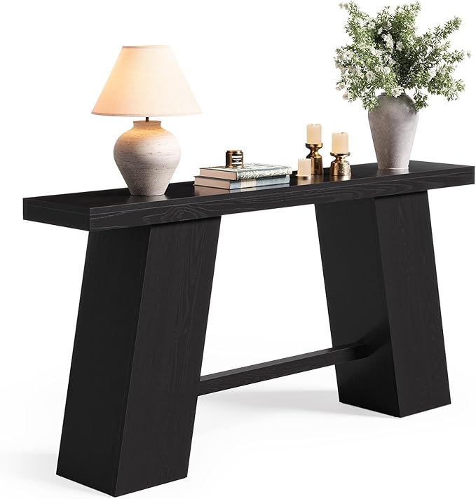 LITTLE TREE 70.8-Inch Long Black Console Table - Image 8