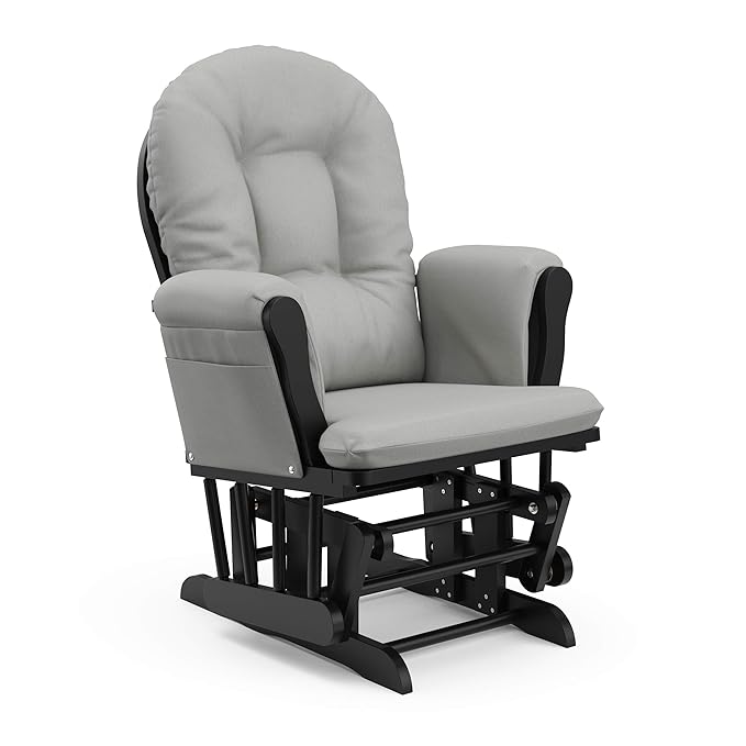 Storkcraft Premium Hoop Glider & Ottoman — GREENGUARD Gold Certified, Wood - Image 13