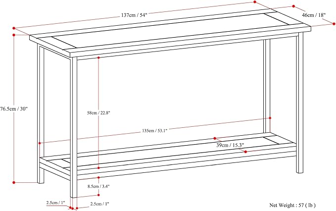 SIMPLIHOME Skyler Console Table - Image 3