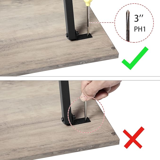 HOOBRO Folding TV Tray Tables, Industrial Side Table - Image 8