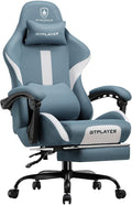 GTRACING Gaming Chair with Foot Rest & Pocket Spring Cushion, Breathable Fabric by GtracingDirect