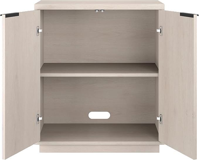 Henn&Hart 28" Wide Rectangular Accent Cabinet in Alder White, - Image 5