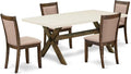 East West Furniture X727MZ716-5 5 Piece Modern Dining Table Set Includes a by EastWestFurniture