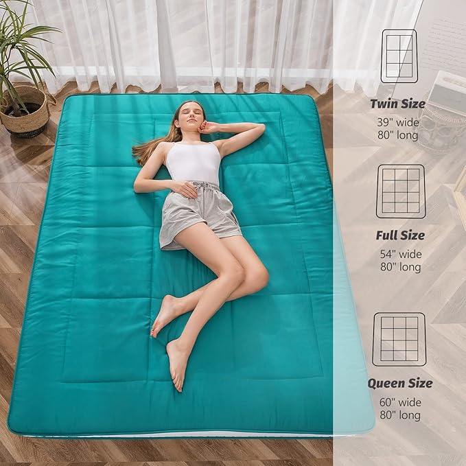 MAXYOYO Futon Mattress, Padded Japanese Floor Mattress Quilted Bed Mattress - Image 3