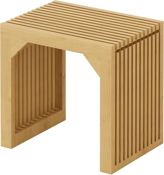 ROOMTEC 18" Dining Bench, Indoor Wood Bench by ROOMTEC