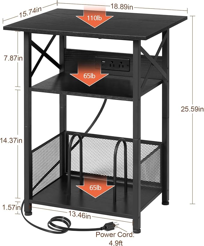 AMHANCIBLE Record Player Stand - Image 3