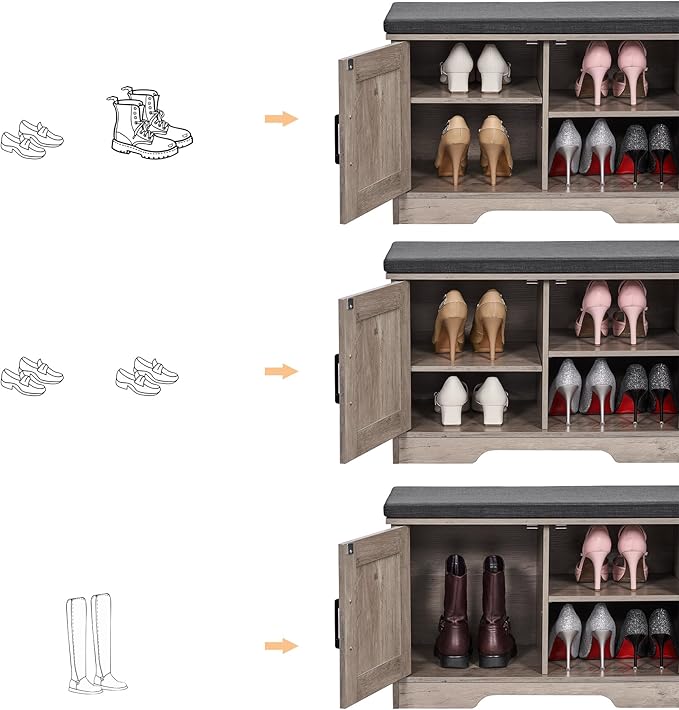2-Tier Storage Bench, Shoe Bench - Image 6