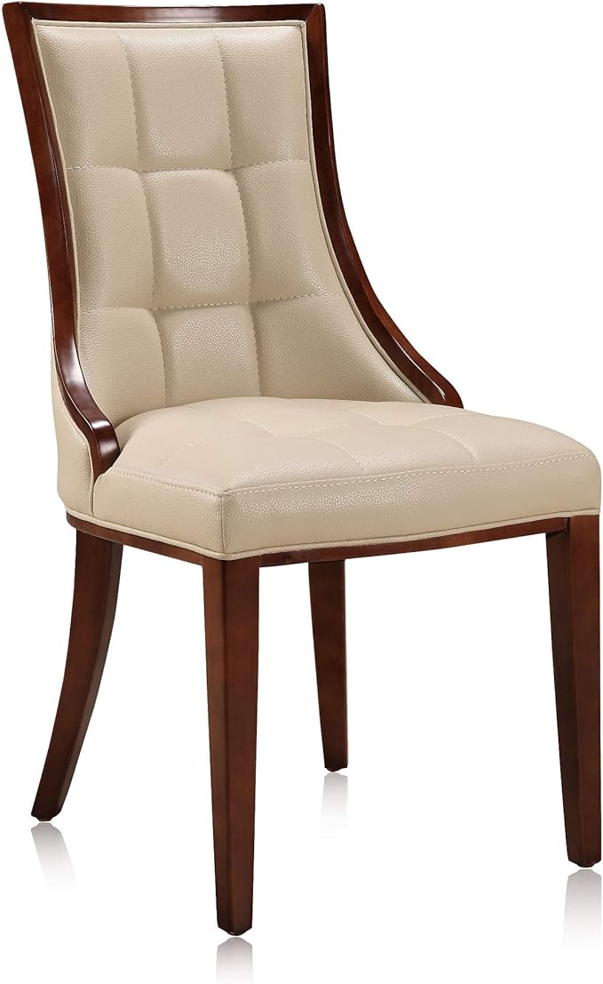 Manhattan Comfort Fifth Avenue Faux Leather Dining Chairs, Parsons Accent - Image 5