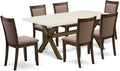 East West Furniture X727MZ748-7 7 Piece Dining Table Set Consist of a Rectangle by EastWestFurniture