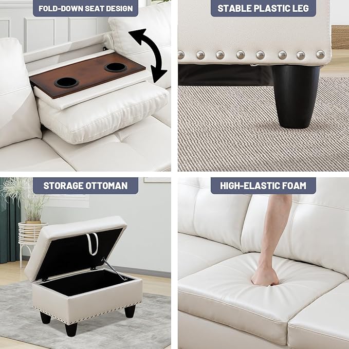 L Shaped Modular Sectional Sofa - Image 4