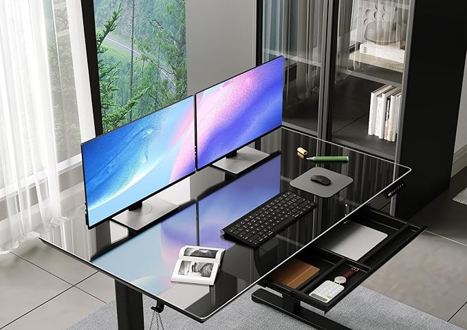 INNOVAR Glass Standing Desk - Image 9