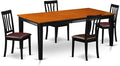 East West Furniture QUAN5-BCH-LC 5 Piece Dining Set Includes a Rectangle Dining by EastWestFurniture