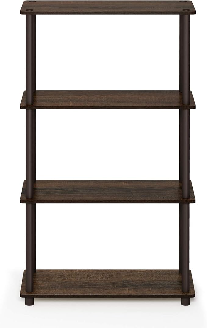 Furinno Turn-N-Tube 4-Tier Multipurpose Shelf Display Rack, Round Tubes - Image 8