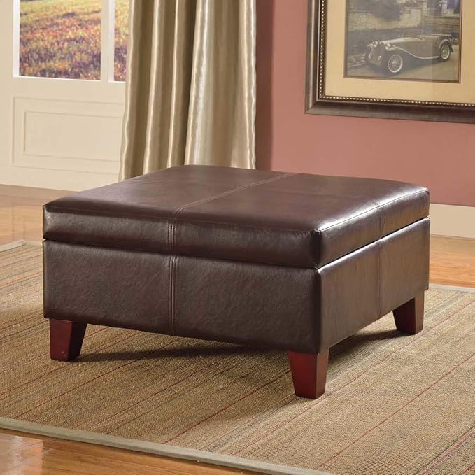Homepop Home Decor |K2380-E155 | Luxury Large Faux Leather Square Storage - Image 13