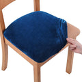 Smiry Velvet Seat Covers for Dining Room Chair Set of 6, Stretch Fit Removable by Smiry