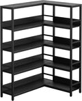 IRONCK Industrial Bookshelves 5 Tiers Corner Bookcases by IRONCK