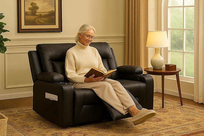 LUCKLIFE Leather Recliner Sofa Set - Image 2