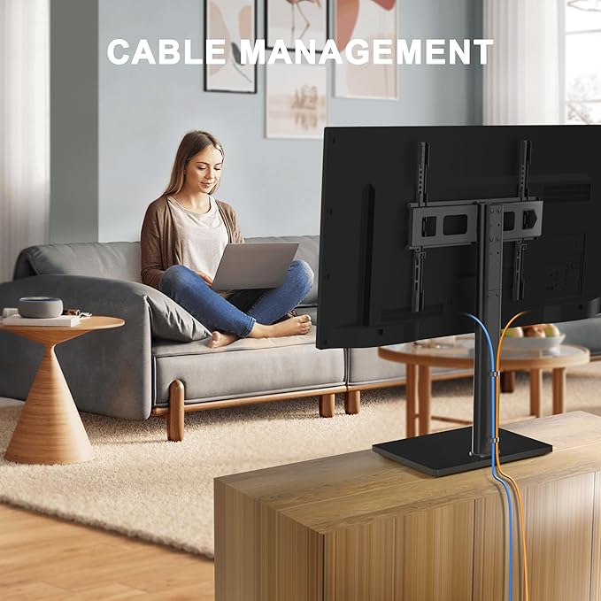 Universal Swivel TV Stand Base Table Top TV Stand - Image 5