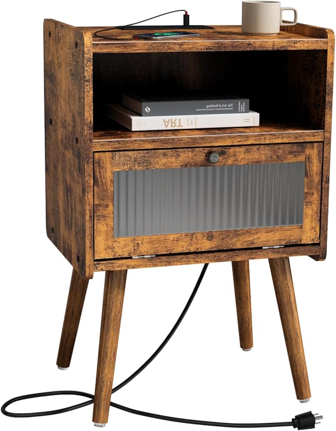 Mid Century Modern Nightstand by SOOWERY